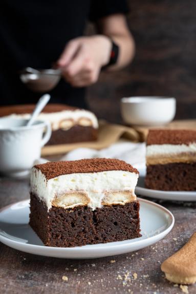 Zdjęcie - Brownie a&rsquo;la Tiramisu - Przepisy kulinarne ze zdjęciami