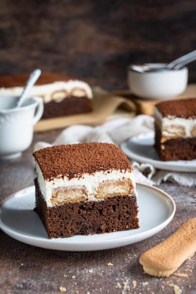 Zdjęcie - Brownie a&rsquo;la Tiramisu - Przepisy kulinarne ze zdjęciami