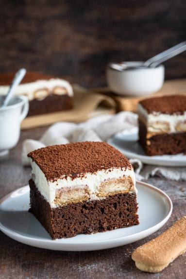 Zdjęcie - Brownie a&rsquo;la Tiramisu - Przepisy kulinarne ze zdjęciami