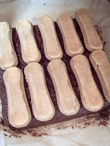 Zdjęcie - Brownie a&rsquo;la Tiramisu - Przepisy kulinarne ze zdjęciami