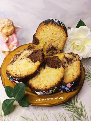 Zdjęcie - Babka piaskowa na majonezie z kakao i polewą kakaową - Przepisy kulinarne ze zdjęciami