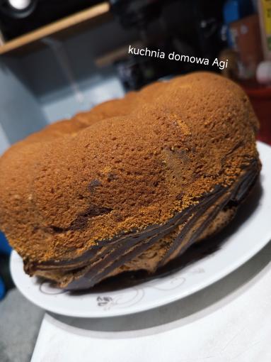 Zdjęcie - Babka piaskowa na majonezie z kakao i polewą kakaową - Przepisy kulinarne ze zdjęciami