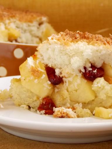 Zdjęcie - Zapiekanka  ryżowa z jabłkami i kokosem - Przepisy kulinarne ze zdjęciami