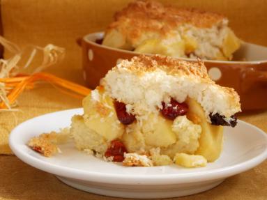 Zdjęcie - Zapiekanka  ryżowa z jabłkami i kokosem - Przepisy kulinarne ze zdjęciami