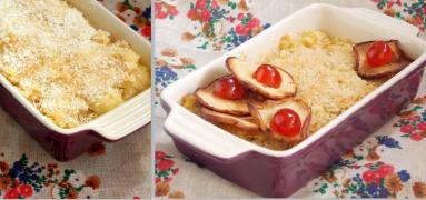 Zdjęcie - Zapiekanka  ryżowa z jabłkami i kokosem - Przepisy kulinarne ze zdjęciami