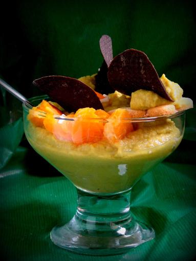 Zdjęcie - Deser z kaszy jaglanej i awokado - Przepisy kulinarne ze zdjęciami