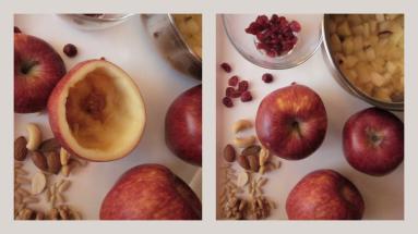 Zdjęcie - Jabłko z bakaliami /Miseczka obfitości - Przepisy kulinarne ze zdjęciami