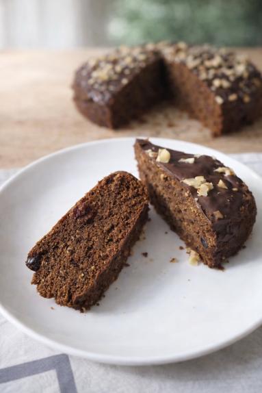 Zdjęcie - Ciasto czekoladowo-gryczane  z bananem - Przepisy kulinarne ze zdjęciami