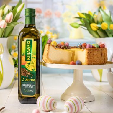 Zdjęcie - Puszysty sernik wielkanocny z olejem - Przepisy kulinarne ze zdjęciami