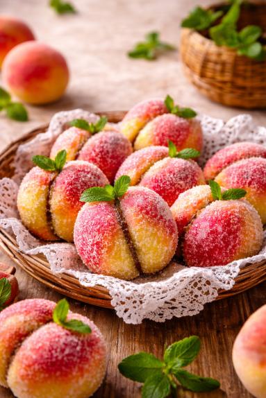 Zdjęcie: Ciastka - włoskie brzoskwinie (Pesche Dolci) Zdjęcie - Ciastka - włoskie brzoskwinie (Pesche Dolci) - Przepisy kulinarne ze zdjęciami