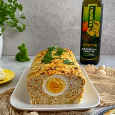 Zdjęcie - Pieczeń drobiowa z warzywami i jajkiem - Przepisy kulinarne ze zdjęciami