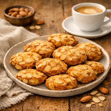 Zdjęcie - Ciasteczka migdałowe  /low carb / - Przepisy kulinarne ze zdjęciami