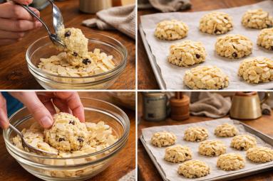 Zdjęcie - Ciasteczka migdałowe  /low carb / - Przepisy kulinarne ze zdjęciami