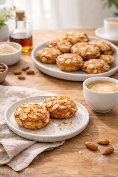 Zdjęcie - Ciasteczka migdałowe  /low carb / - Przepisy kulinarne ze zdjęciami