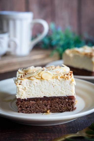 Zdjęcie - Kostka malinowo &ndash; ajerkoniakowa - Przepisy kulinarne ze zdjęciami