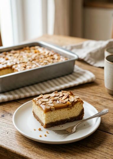Zdjęcie - Sernik z kajmakiem na dużą blachę - Przepisy kulinarne ze zdjęciami