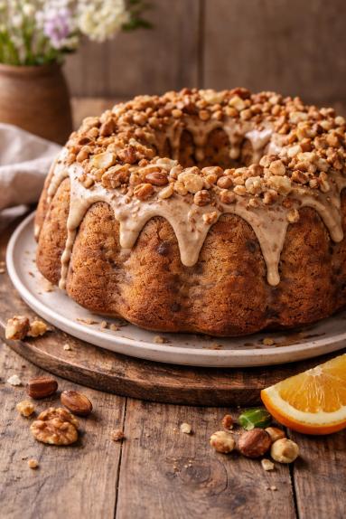 Zdjęcie - Babka orzechowa - Przepisy kulinarne ze zdjęciami