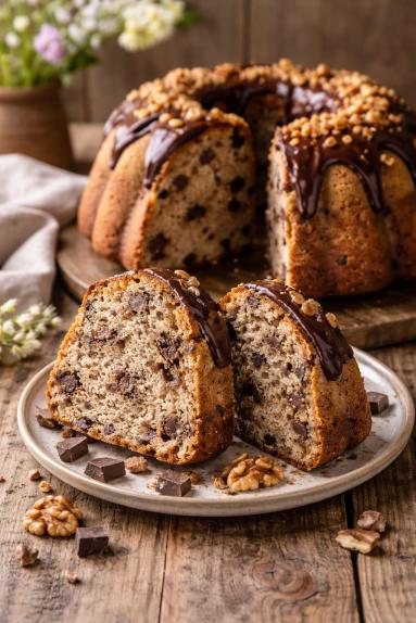Zdjęcie - Babka orzechowa - Przepisy kulinarne ze zdjęciami