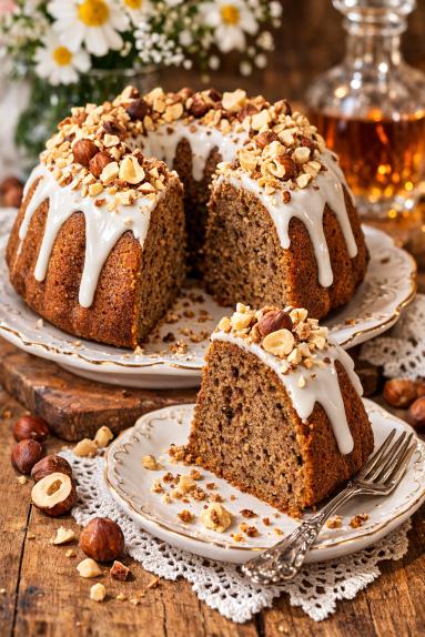 Zdjęcie - Babka orzechowa - Przepisy kulinarne ze zdjęciami