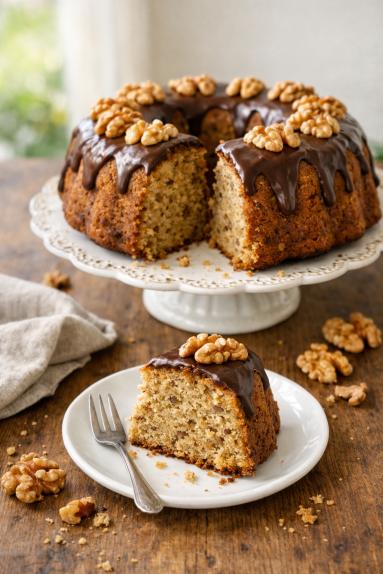 Zdjęcie - Babka orzechowa - Przepisy kulinarne ze zdjęciami
