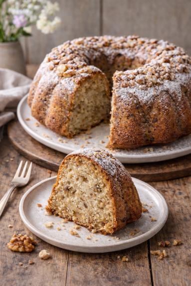 Zdjęcie - Babka orzechowa - Przepisy kulinarne ze zdjęciami