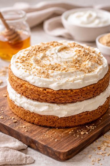 Zdjęcie - Torcik  miodowy  z mascarpone - Przepisy kulinarne ze zdjęciami