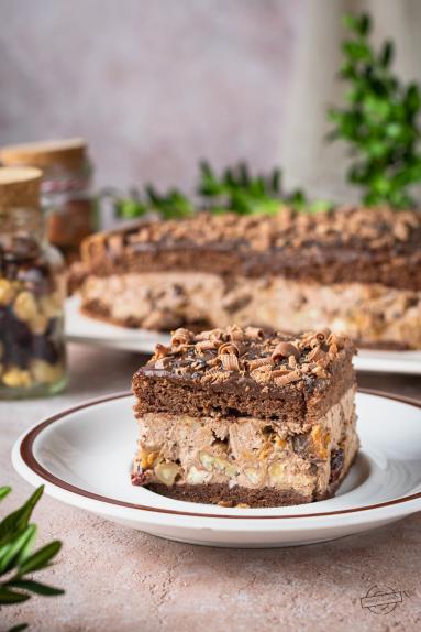 Zdjęcie - Ciasto czekoladowo-bakaliowe - Przepisy kulinarne ze zdjęciami