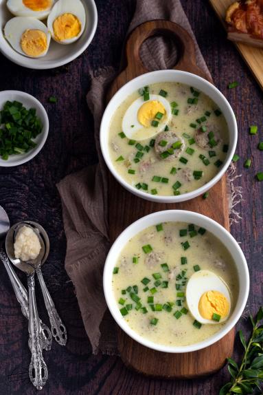 Zdjęcie - Zupa chrzanowa - Przepisy kulinarne ze zdjęciami