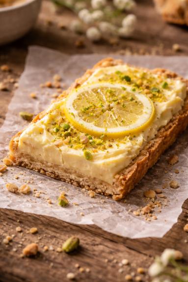 Zdjęcie - Mazurek z cytrynowym kremem - Przepisy kulinarne ze zdjęciami