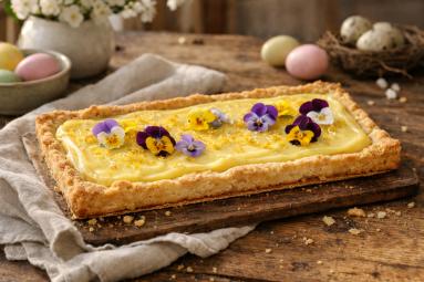 Zdjęcie - Mazurek z cytrynowym kremem - Przepisy kulinarne ze zdjęciami