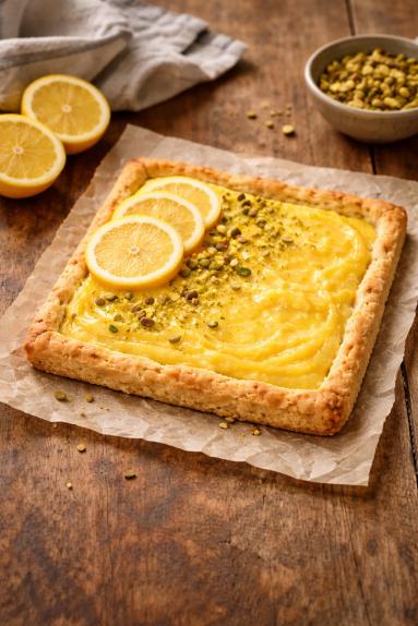 Zdjęcie - Mazurek z cytrynowym kremem - Przepisy kulinarne ze zdjęciami