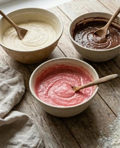 Zdjęcie - Babka  "Trzy Kolory" - Przepisy kulinarne ze zdjęciami