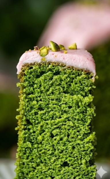 Zdjęcie - Kopia    Babka szpinakowa z kremem malinowym - Przepisy kulinarne ze zdjęciami