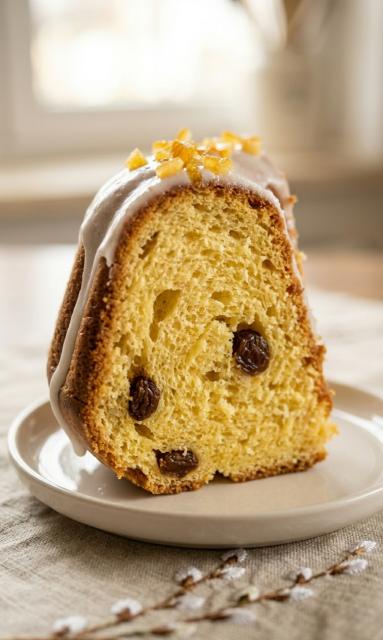 Zdjęcie - Baba drożdżowa parzona rodzynkami - Przepisy kulinarne ze zdjęciami