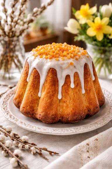 Zdjęcie - Baba drożdżowa parzona rodzynkami - Przepisy kulinarne ze zdjęciami