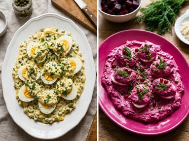 Zdjęcie - Jajka w sosie tatarskim - Przepisy kulinarne ze zdjęciami