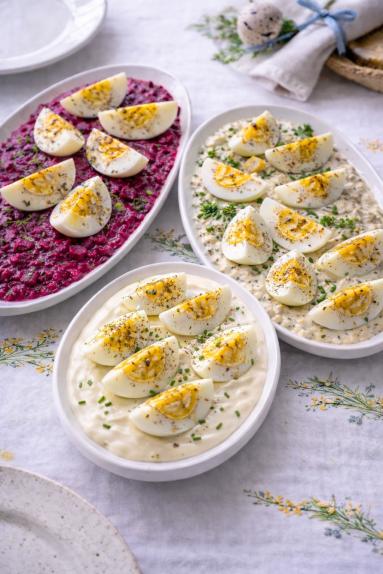 Zdjęcie - Jajka w sosie tatarskim - Przepisy kulinarne ze zdjęciami