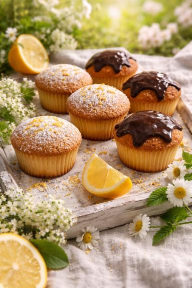 Zdjęcie - Babeczki /muffinki/  cytrynowe  z lukrem - Przepisy kulinarne ze zdjęciami