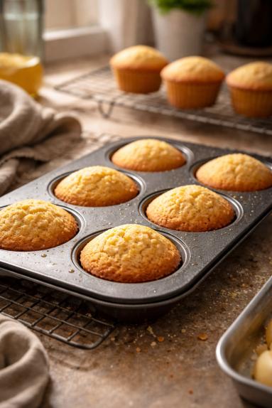 Zdjęcie - Babeczki /muffinki/  cytrynowe  z lukrem - Przepisy kulinarne ze zdjęciami