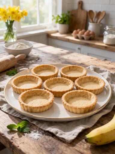 Zdjęcie - Tartaletki z  kremem i owocami - Przepisy kulinarne ze zdjęciami