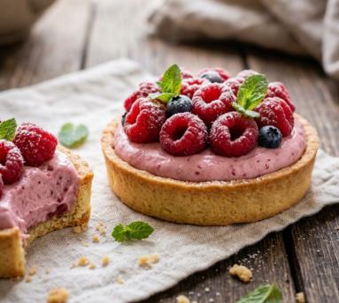 Zdjęcie - Tartaletki z  kremem i owocami - Przepisy kulinarne ze zdjęciami