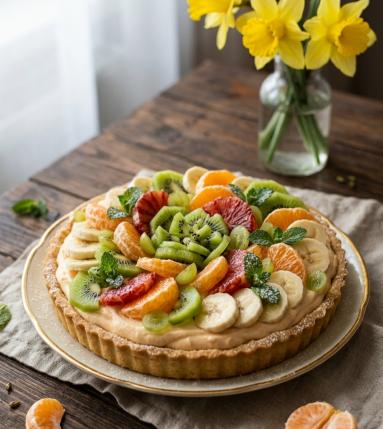 Zdjęcie - Tartaletki z  kremem i owocami - Przepisy kulinarne ze zdjęciami