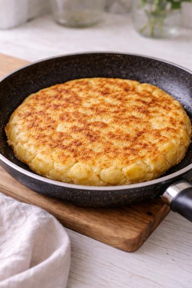 Zdjęcie - Frittata z ziemniakami i czerwoną cebulą - Przepisy kulinarne ze zdjęciami