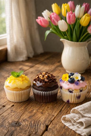 Zdjęcie - Muffinkowe trio - Przepisy kulinarne ze zdjęciami