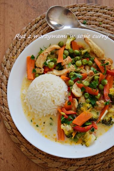 Zdjęcie: Ryż curry z kurczakiem i warzywami - Napiecyku Zdjęcie - Ryż curry z kurczakiem i warzywami - Napiecyku - Przepisy kulinarne ze zdjęciami