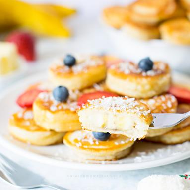Zdjęcie: Mini placuszki bananowe Zdjęcie - Mini placuszki bananowe - Przepisy kulinarne ze zdjęciami