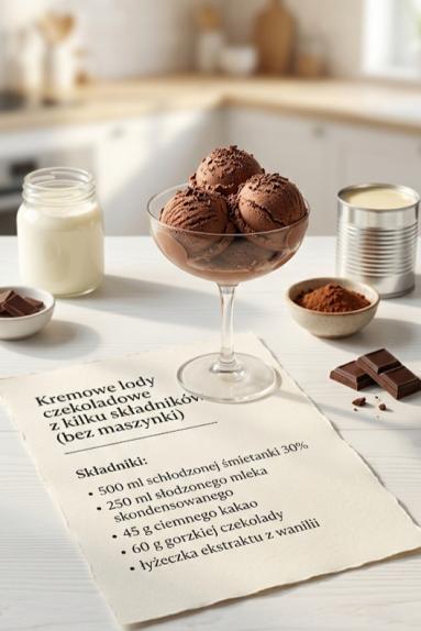Zdjęcie: Lody czekoladowe /obłędnie kremowe Zdjęcie - Lody czekoladowe /obłędnie kremowe - Przepisy kulinarne ze zdjęciami