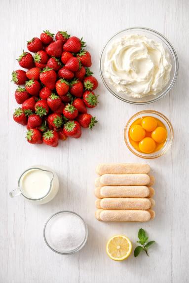 Zdjęcie - Tiramisu z truskawkami - Przepisy kulinarne ze zdjęciami