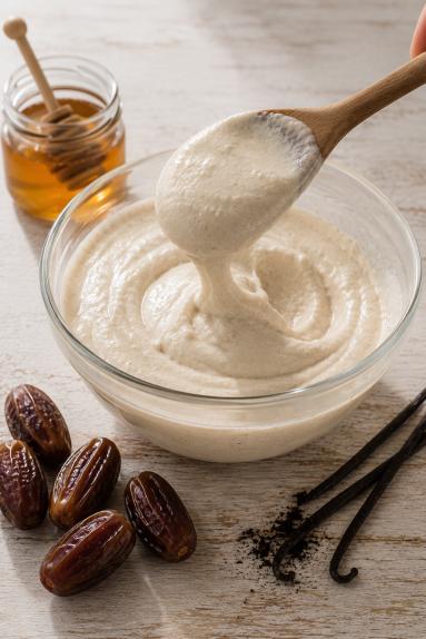 Zdjęcie: Lody daktylowe z serka wiejskiego Zdjęcie - Lody daktylowe z serka wiejskiego - Przepisy kulinarne ze zdjęciami