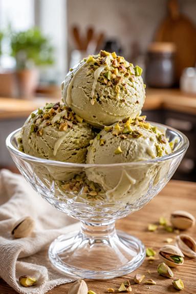 Zdjęcie: Lody domowe-pistacjowe Zdjęcie - Lody domowe-pistacjowe - Przepisy kulinarne ze zdjęciami